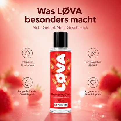 LØVA Gleitgel Strawberry Crush - 125ml