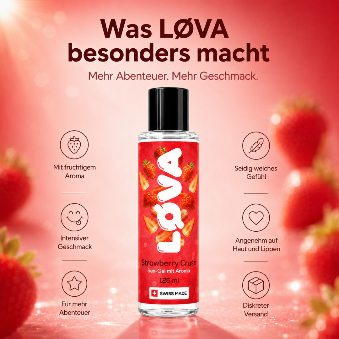 LØVA Sex-Gel Strawberry Crush - 125ml