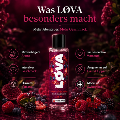 LØVA Sex-Gel Sweet Grenadine - 125ml