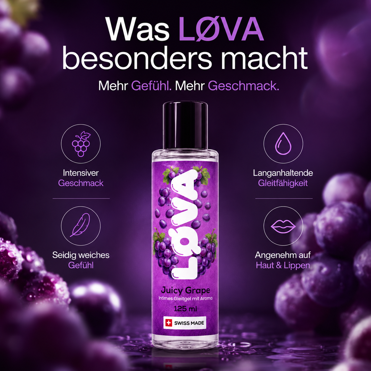 LØVA Gleitgel Juicy Grape - 125ml