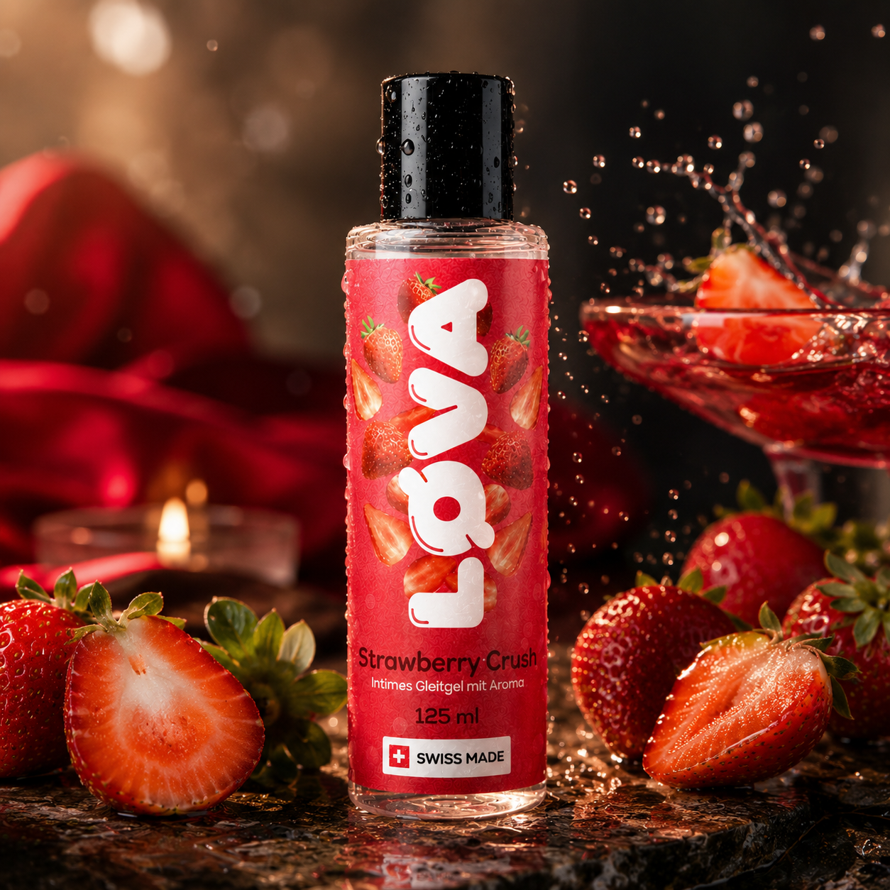 LØVA Gleitgel Strawberry Crush - 125ml