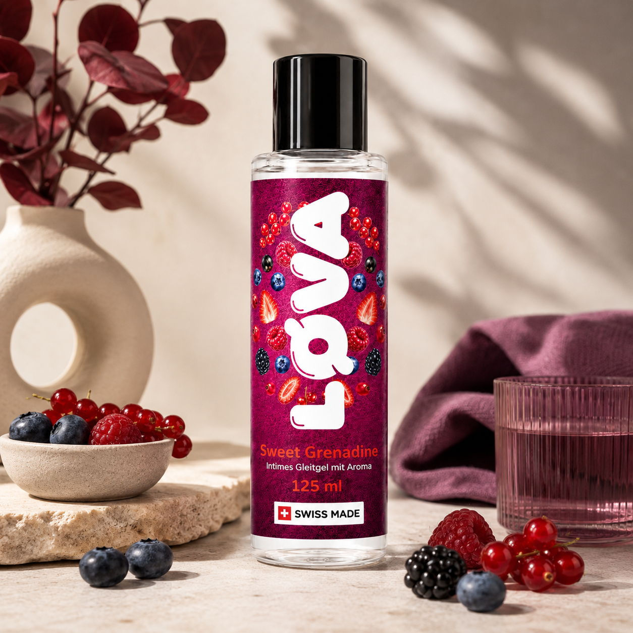 LØVA Gleitgel Sweet Grenadine -125ml